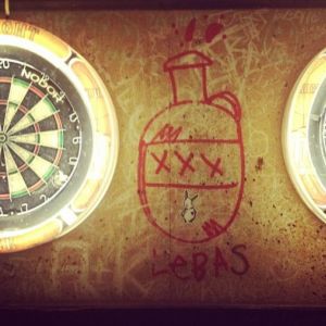 Bunny vs. dart board